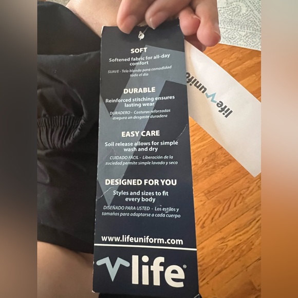 life Uniform Scrub bottoms draw string black size XXXL - Picture 6 of 6